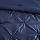 MLNshops Navy Luxury 7 piece tufted bedding set