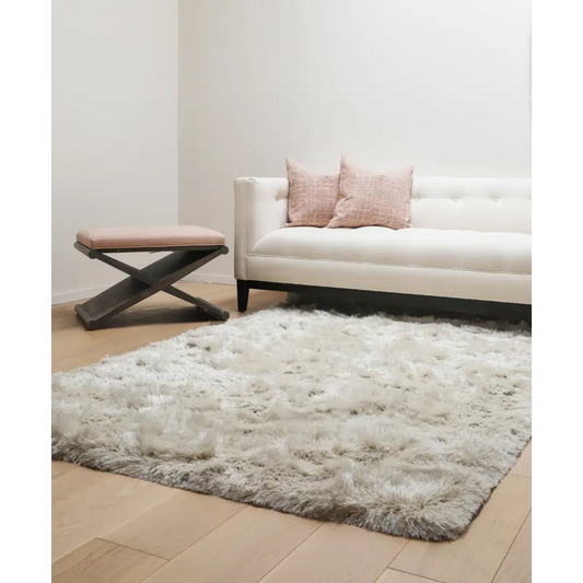 Shag Ivory Area Rug 5x8 MLNshops]