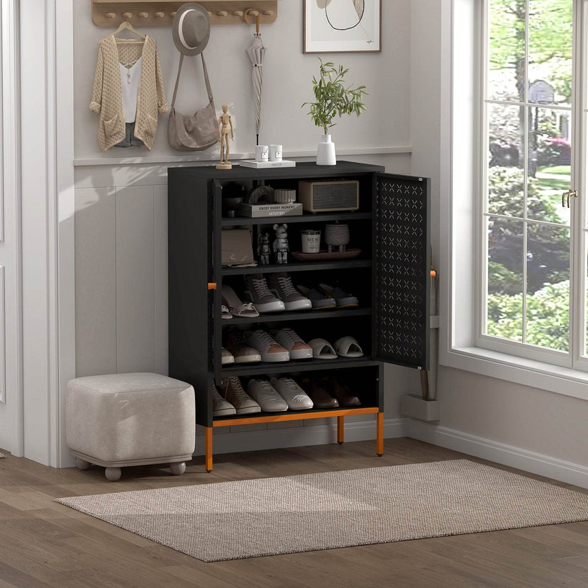 MLNshops Shoe Cabinet with Steel Handle - Stylish Storage - MLNshops