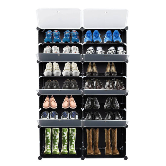 MLNshops 28 Pair Shoe Shelf Tower Rack Organizer Default Title