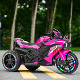 mlnshops 12V Kids Electric Motorcycle with LED Lights