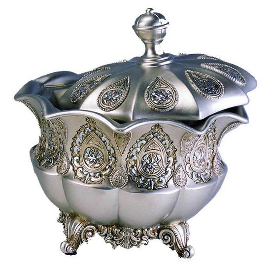 MLNshops Silver Royal Jewelry Box with Elegant Design Default