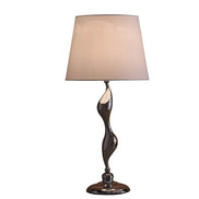 Silver Silhouette Table Lamp for Living Room