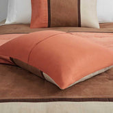 MLNshops coral king faux suede comforter set - Plush