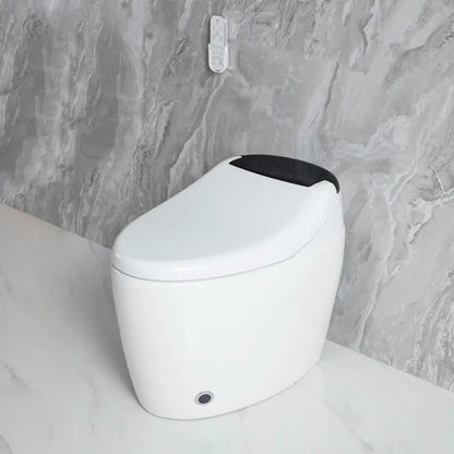 Smart Toilet with Bidet Built in, Smart Bidet Toilet Seat with AUTO Open & Close and Remote Control, Tankless Toilet with Full Wash, Kid Wash, Lady Care MLNshops]