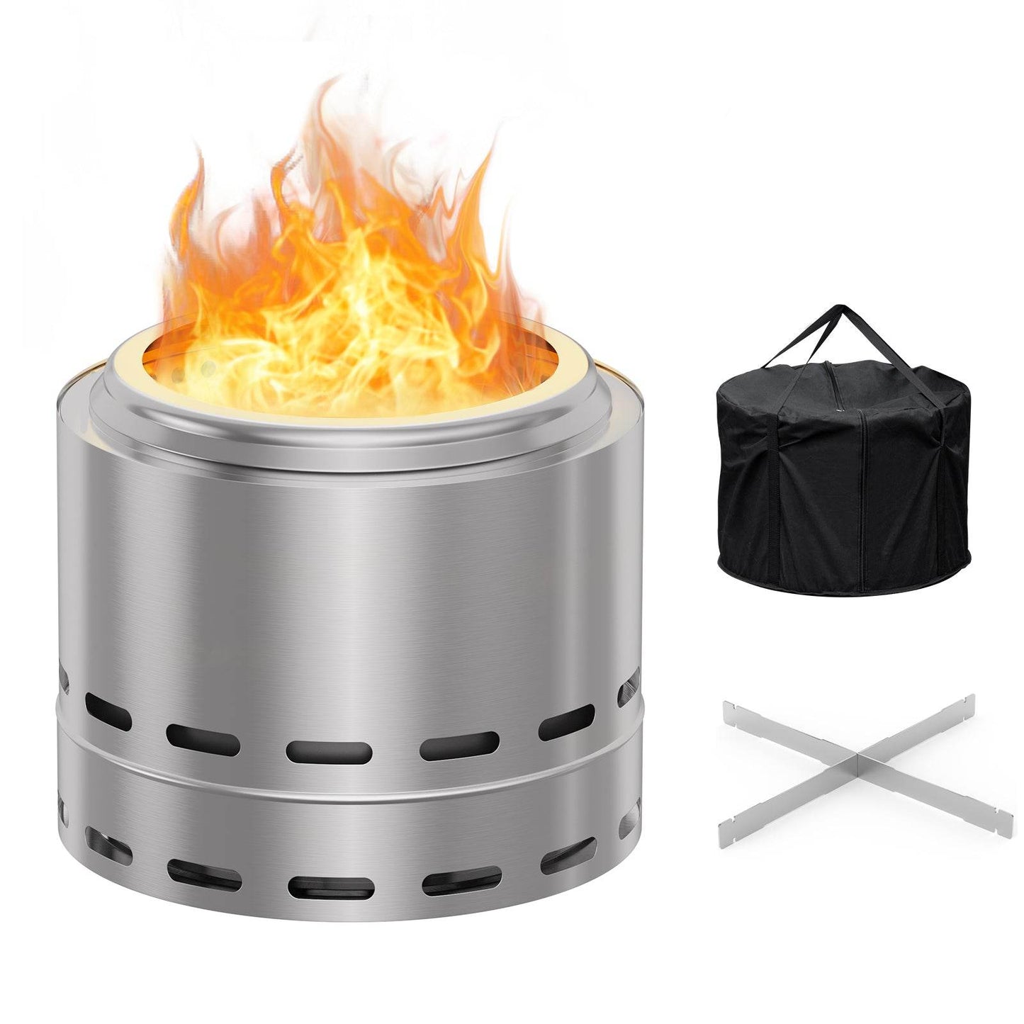 MLNshops Smokeless Fire Pit for Patio with Carry Bag Default