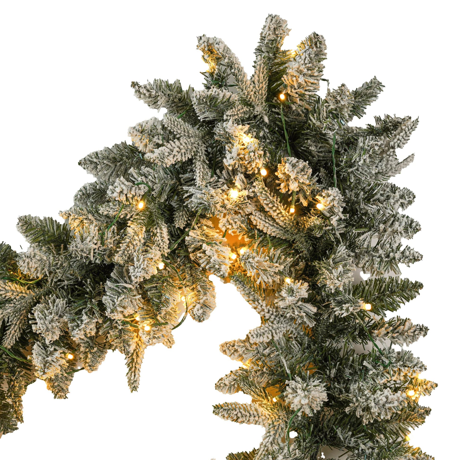 MLNshops Snow Flocked Christmas Decoration Set