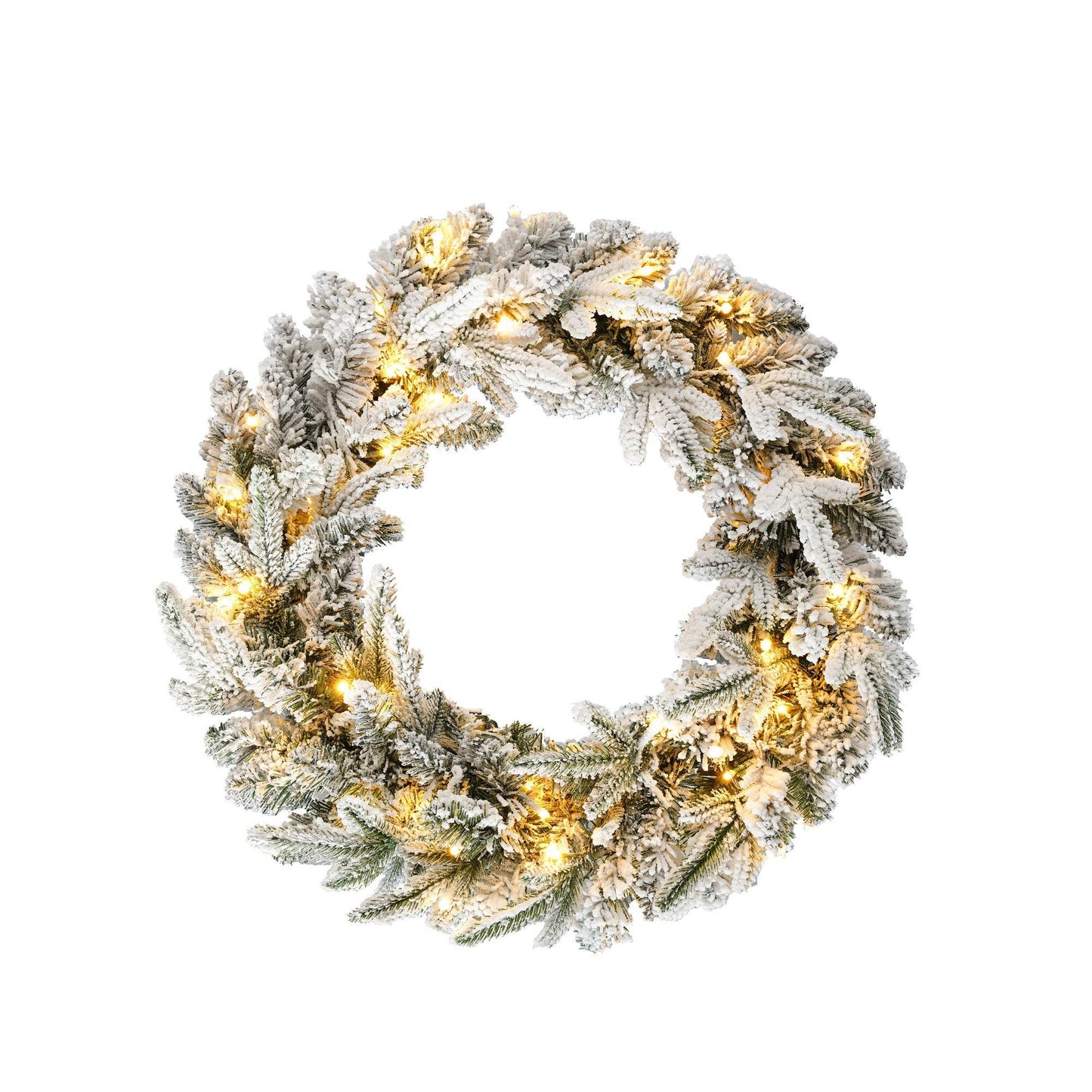 MLNshops Snow Flocked Christmas Decoration Set