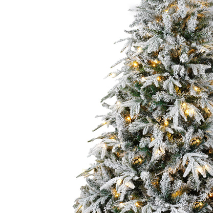 MLNshops Snow Flocked Christmas Decoration Set