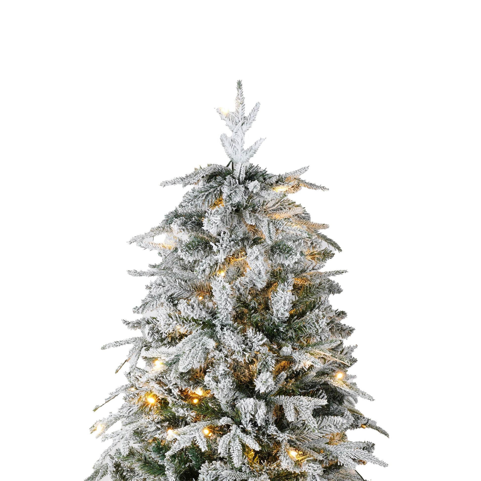 MLNshops Snow Flocked Christmas Decoration Set