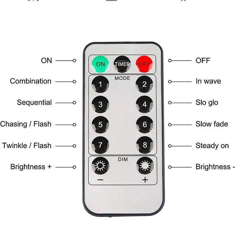 MLNshops Solar Powered Globe String Lights for Outdoors