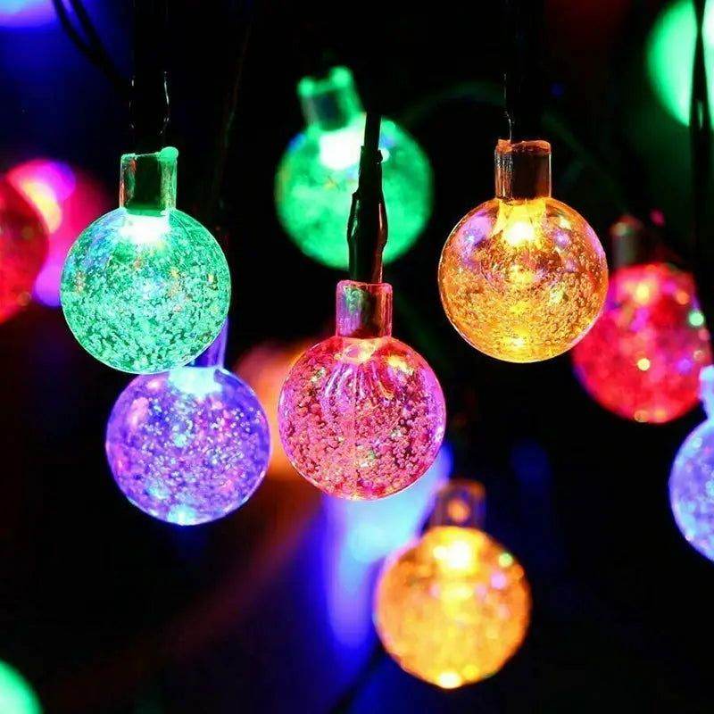 MLNshops Solar Powered Globe String Lights for Outdoors