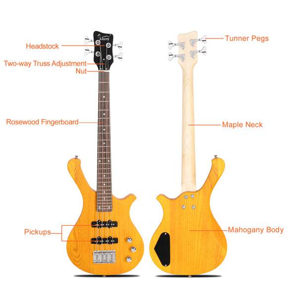 mlnshops 36 inch electric bass guitar Starter Kit