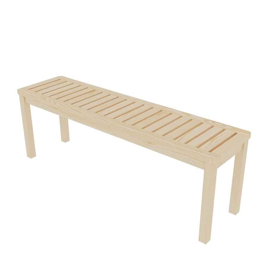 MLNshops Solid Wood Slatted Poolside Bench