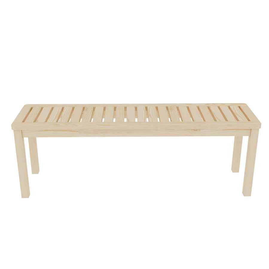 MLNshops Solid Wood Slatted Poolside Bench