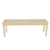 MLNshops Solid Wood Slatted Poolside Bench