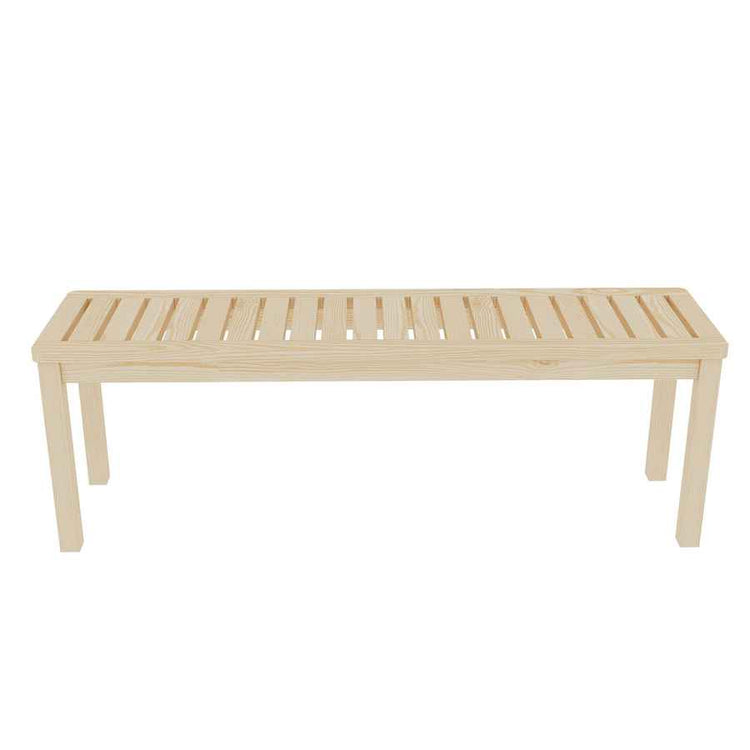 MLNshops Solid Wood Slatted Poolside Bench