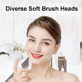 MLNshops Sonic Facial Cleansing Brush with 3 Brush Heads