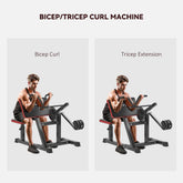 MLNshops Adjustable Bicep Curl Machine Preacher Bench