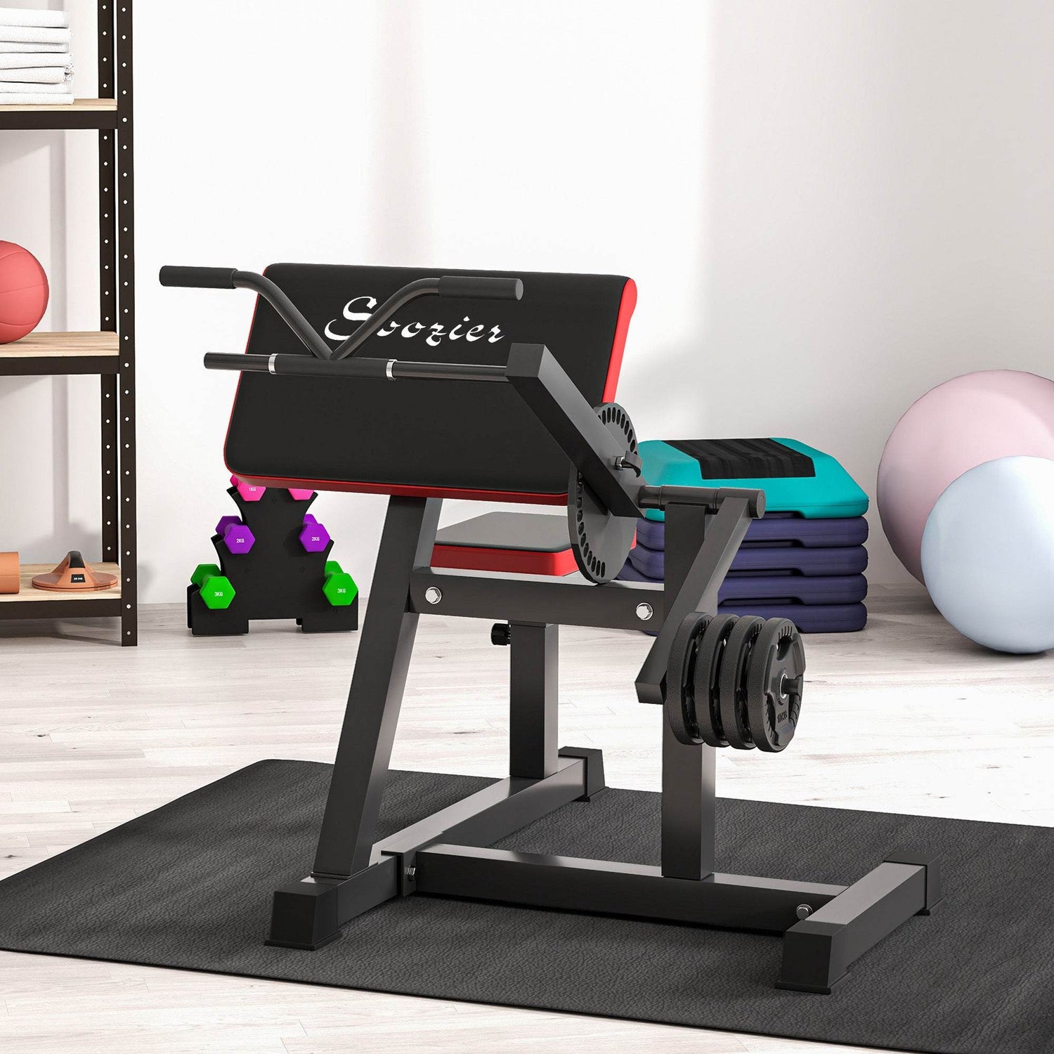 MLNshops Adjustable Bicep Curl Machine Preacher Bench
