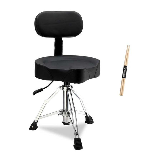 mlnshops hydraulic drum throne with backrest, adjustable Default Title