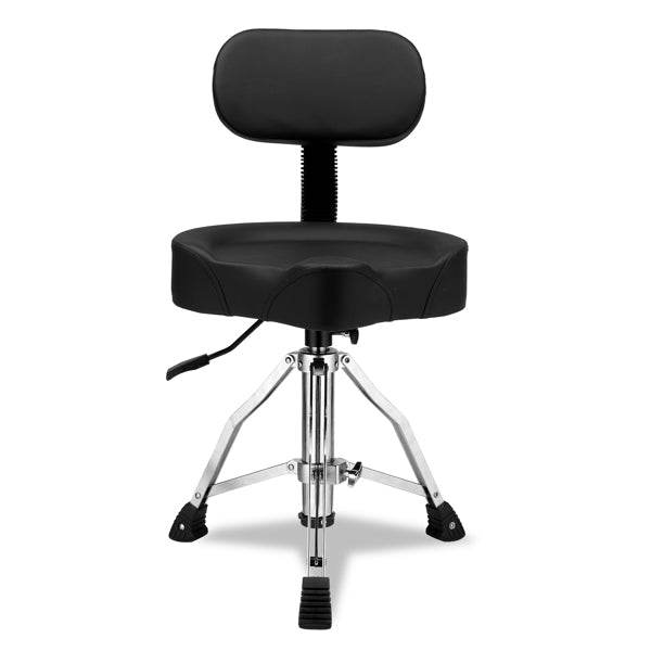 mlnshops hydraulic drum throne with backrest, adjustable