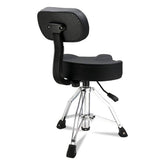 mlnshops hydraulic drum throne with backrest, adjustable