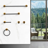mlnshops Space Aluminum Towel Bar Set 6 Pcs - Modern Style