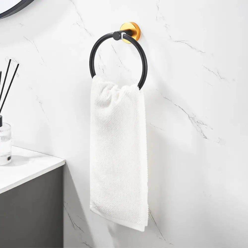 mlnshops Space Aluminum Towel Bar Set 6 Pcs - Modern Style