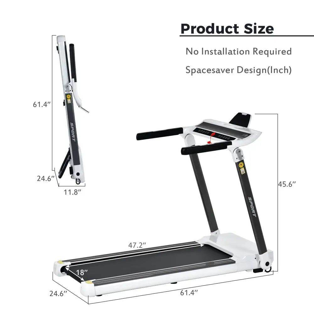 MLNshops Portable Treadmill for Home - Compact & Foldable