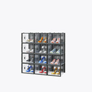 mlnshops Stackable Shoe Box Set - Clear Shoe Rack Organizer