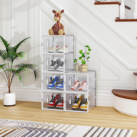 mlnshops Stackable Shoe Storage Boxes Organizer Rack