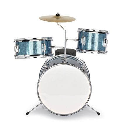 mlnshops junior drum kit for beginners - 3pc Blue Sparkle Default Title