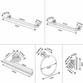 MLNshops Stainless Steel Bathroom Towel Rack Set
