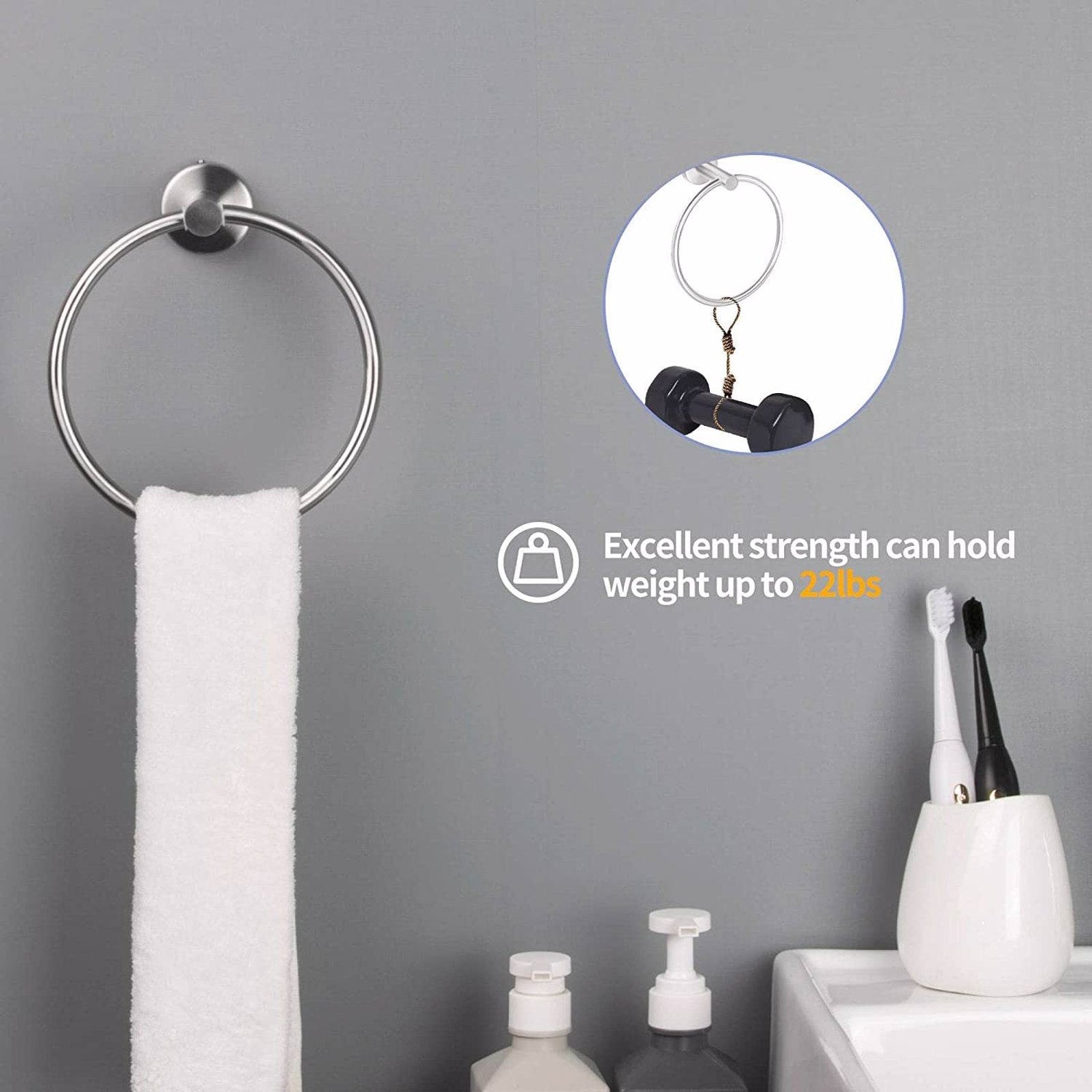 MLNshops Stainless Steel Bathroom Towel Rack Set