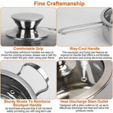 MLNshops Stainless Steel Cookware Set for All Cooking Needs