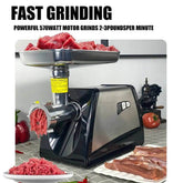 MLNshops Stainless Steel Meat Grinder & Sausage Stuffer
