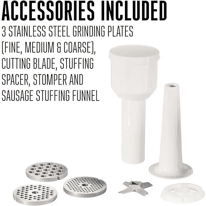 MLNshops Stainless Steel Meat Grinder & Sausage Stuffer