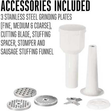 MLNshops Stainless Steel Meat Grinder & Sausage Stuffer