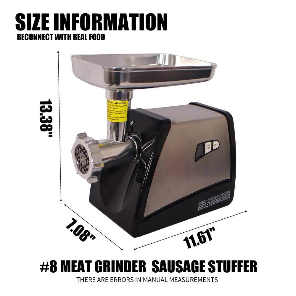 MLNshops Stainless Steel Meat Grinder & Sausage Stuffer