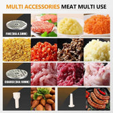 MLNshops Stainless Steel Meat Grinder & Sausage Stuffer