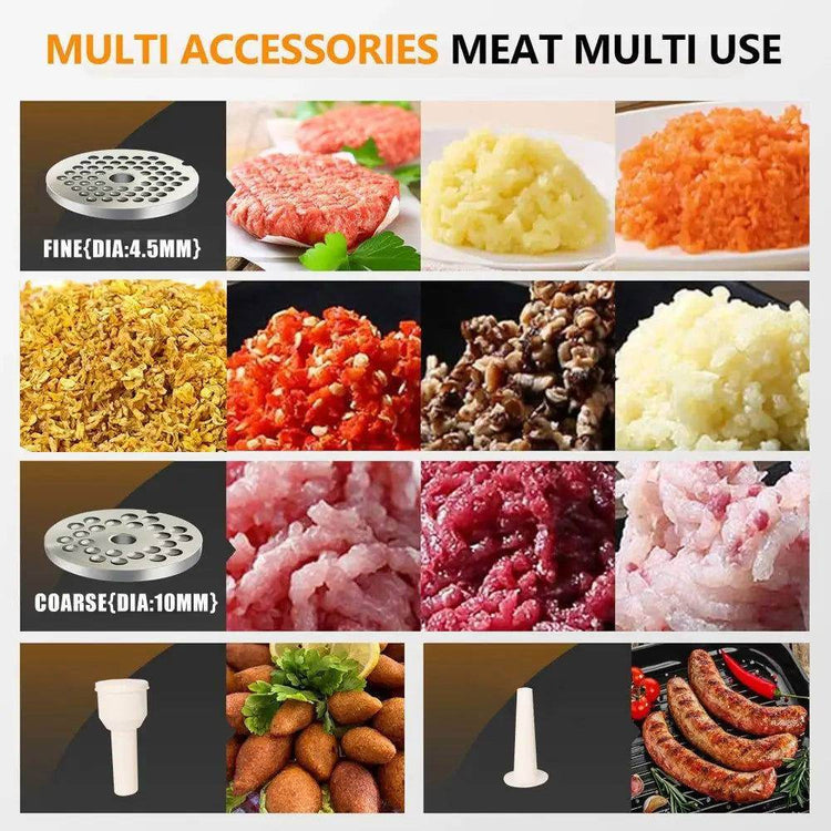 MLNshops Stainless Steel Meat Grinder & Sausage Stuffer