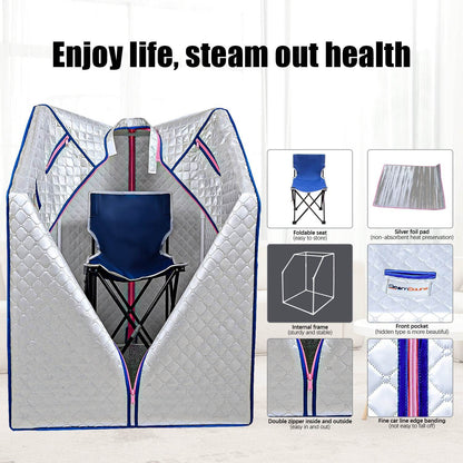 MLNshops Steam Sauna Tent - portable home sauna for sale - MLNshops