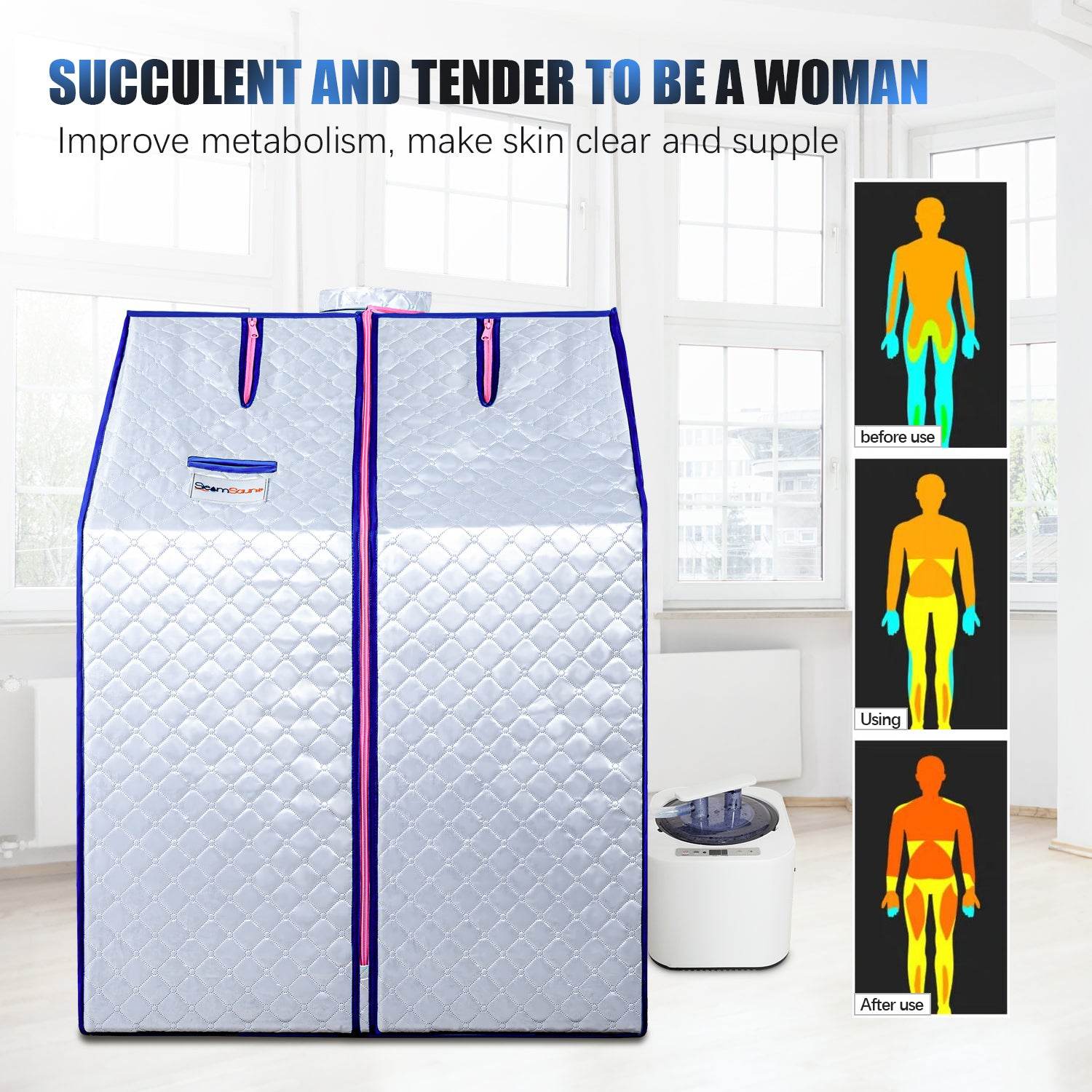 MLNshops Steam Sauna Tent - portable home sauna for sale
