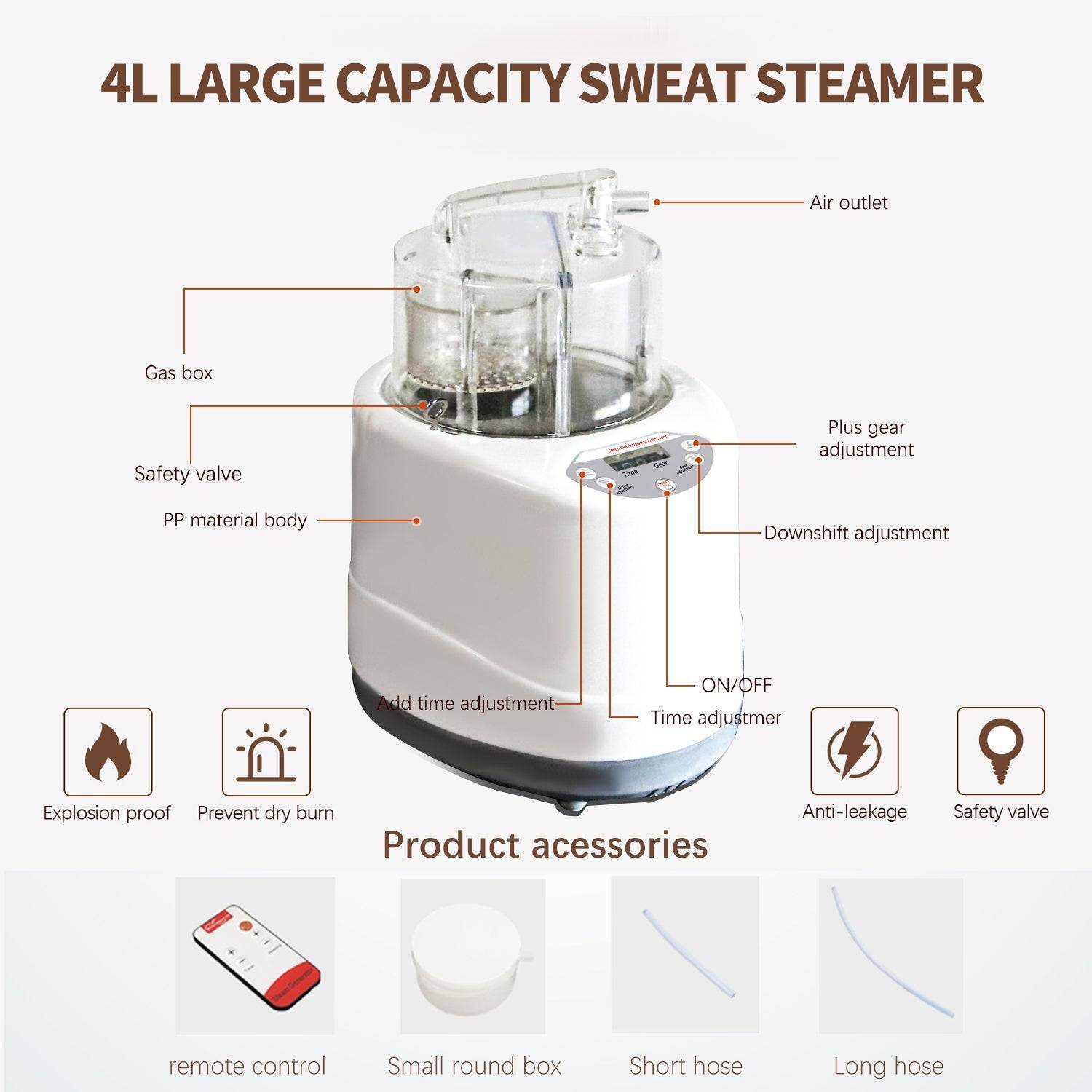 MLNshops portable home steam sauna Tent & Heater Kit