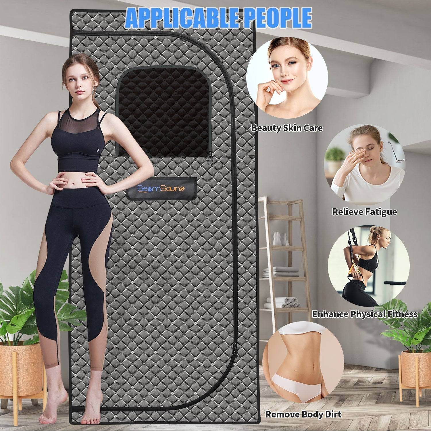 MLNshops portable home steam sauna Tent & Heater Kit