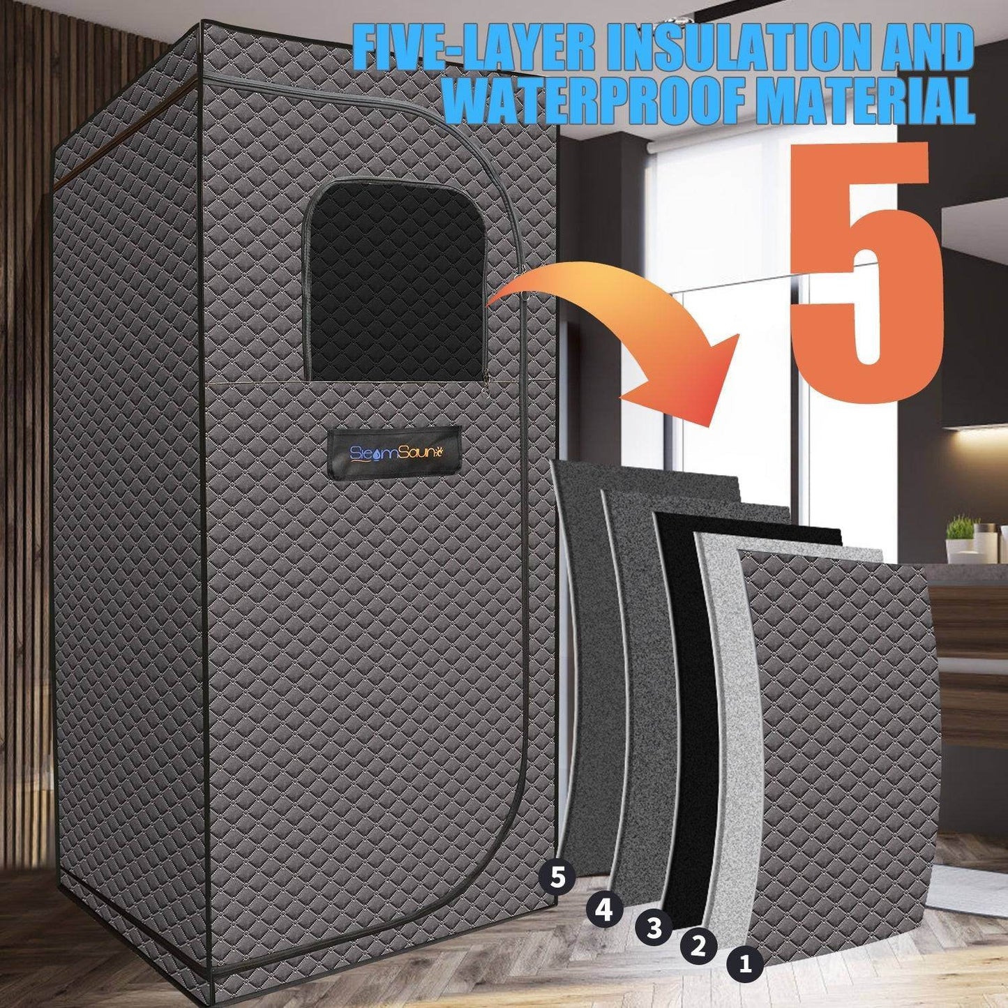 MLNshops portable home steam sauna Tent & Heater Kit