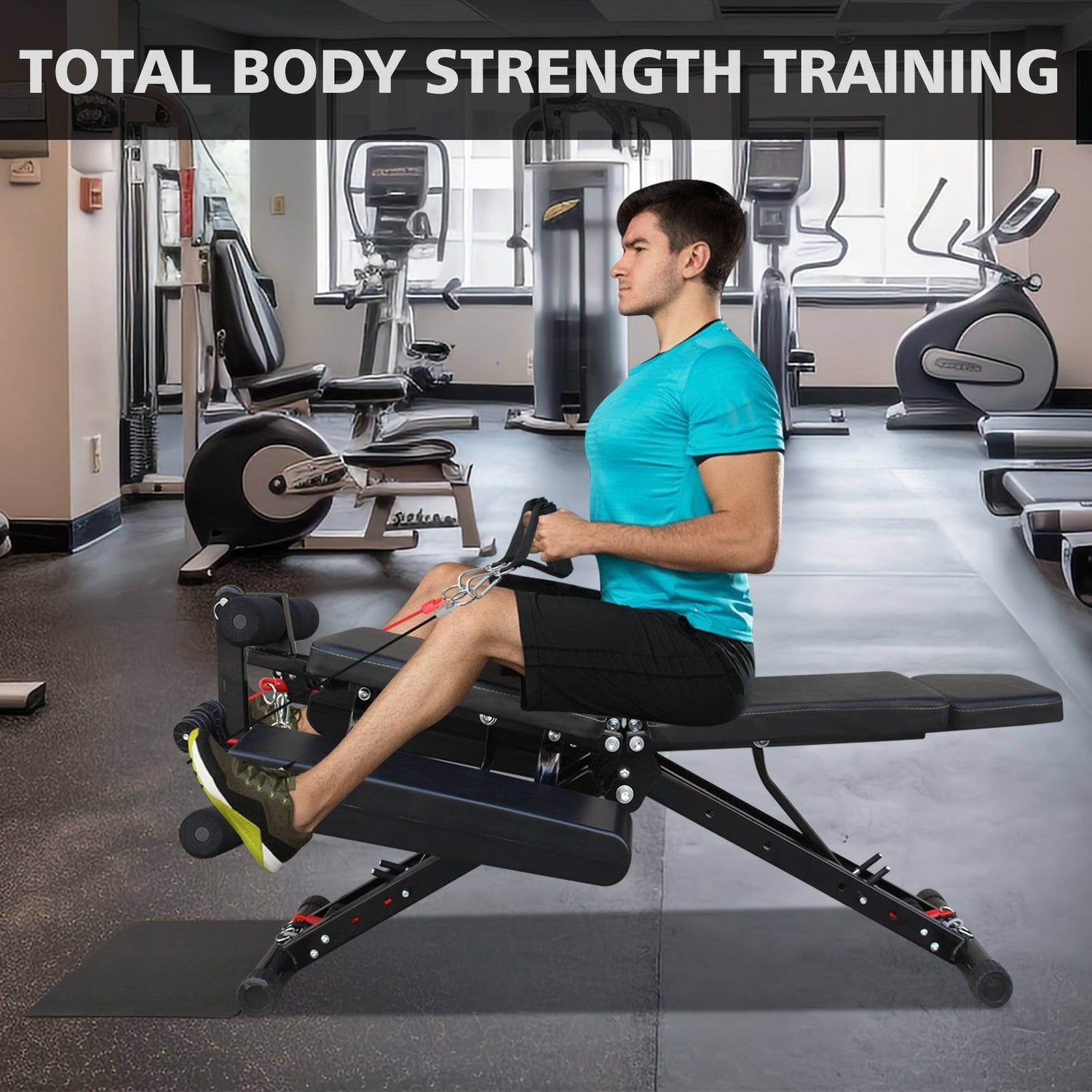 MLNshops Strength Training Bench Fitness Chair with Adjustable Support