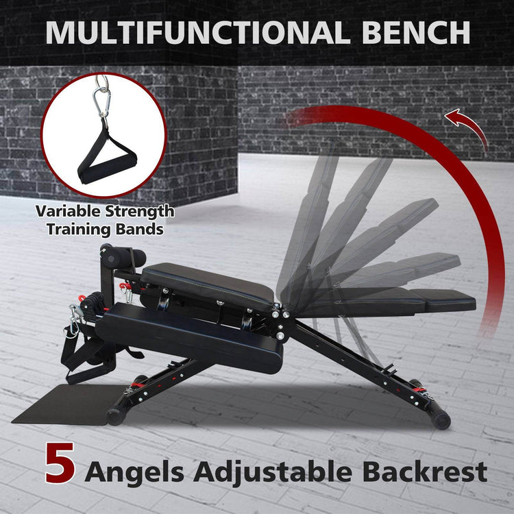 MLNshops Strength Training Bench Fitness Chair with Adjustable Support