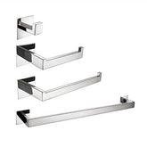 MLNshops Bathroom Towel Rack Set with Strong Adhesive Toilet Paper Holder